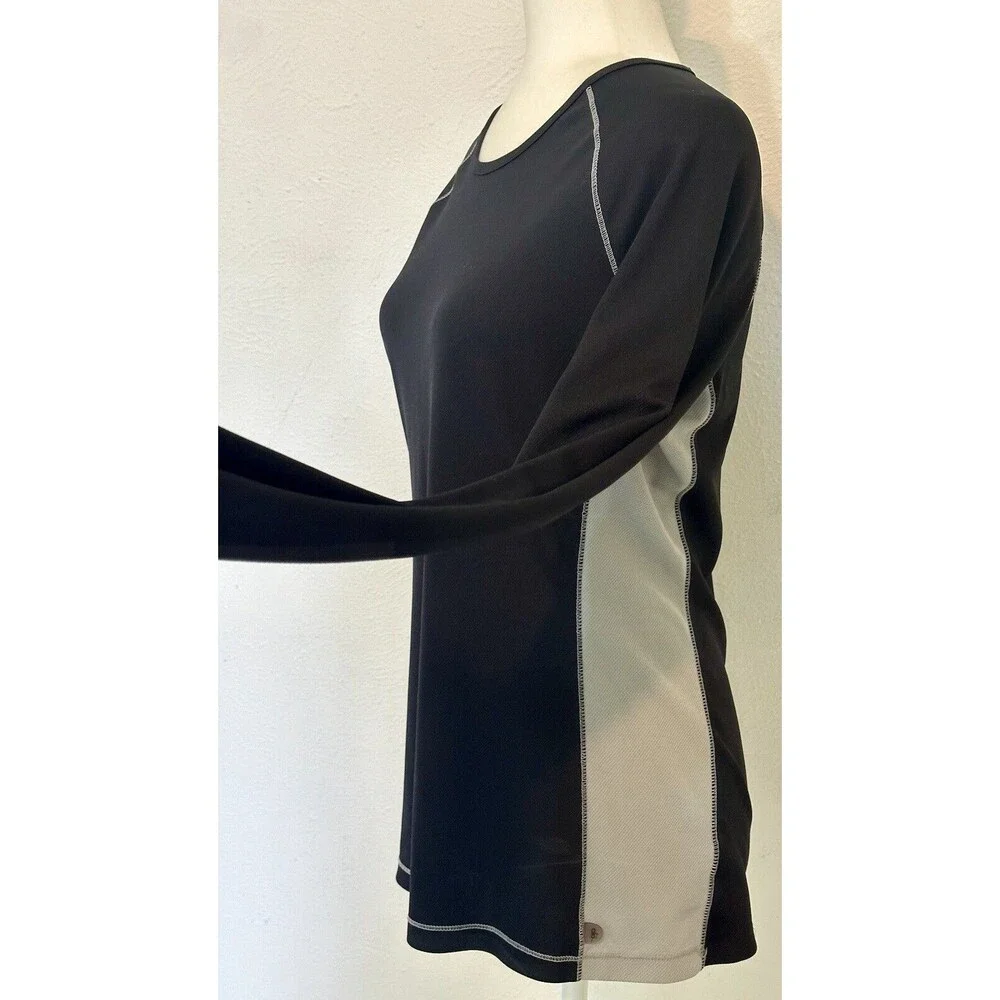 Alo Yoga Cool Fit Women’s Shirt Size XXL Back/Grey Long Sleeve Top